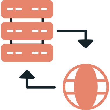 Ağ web simge vektör çizim