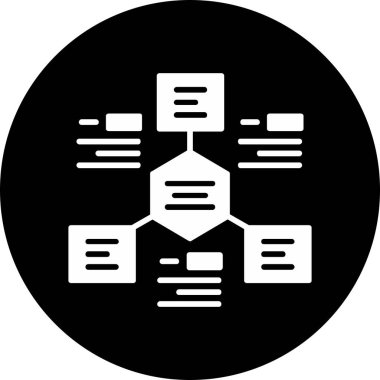 veritabanı. Web simgesi basit illüstrasyon