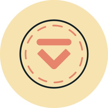 Bozuk para. Web simgesi basit illüstrasyon