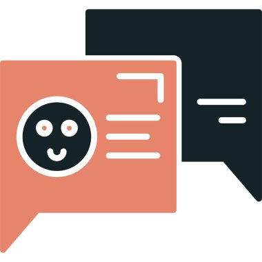 Sohbet iletisi vektör simgesi