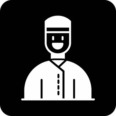 Müslüman vektör sembolü düz simge