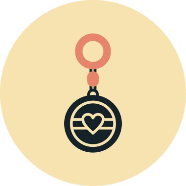 Kalp ikonu vektör illüstrasyonu