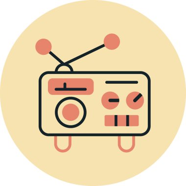 Televizyonun vektör illüstrasyonu