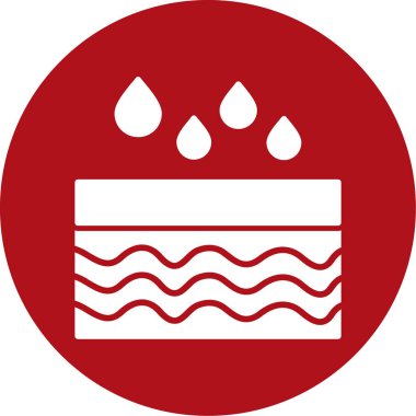 Su damlaları ikon vektör illüstrasyonu