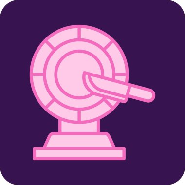 teleskop simgesi vektör illüstrasyonu