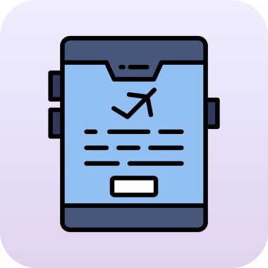 Kontrol listesi vektör simgesi modern basit tasarım