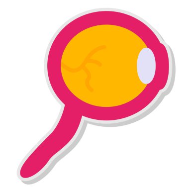 Çizgi film büyütecinin vektör çizimi