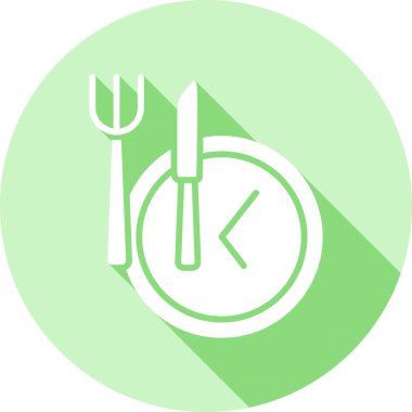 Bir saat simgesinin vektör illüstrasyonu