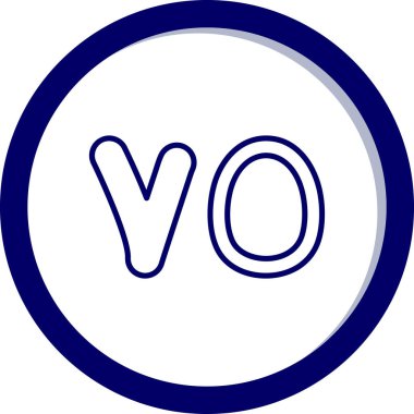 V harfinin vektör illüstrasyonu