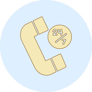 Çağrı merkezi ikon vektör illüstrasyonu