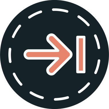 ok simgesi, vektör illüstrasyonu