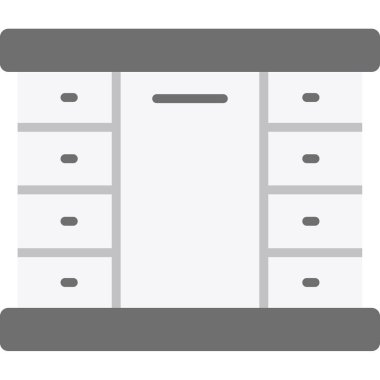 Sunucu. Web simgesi basit illüstrasyon