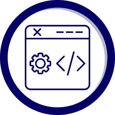 Web sitesi tasarımı, vektör illüstrasyonu için web simgesi