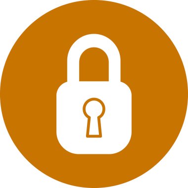 kilit simgesi, vektör illüstrasyonu