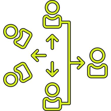 İş ikonu. vektör illüstrasyonu