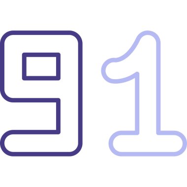 9 numaralı simge işareti tasarımı