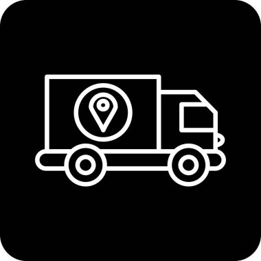 konumu simgesi harita, illüstrasyon vektör