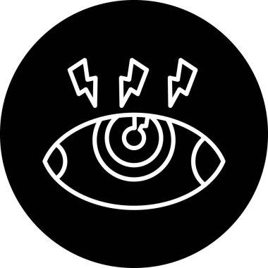 Göz simgesi vektör illüstrasyonu