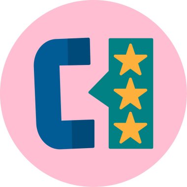 Reyting. Web simgesi basit tasarım