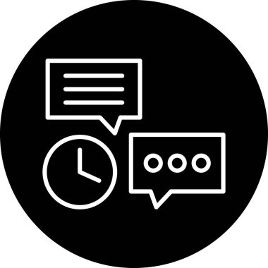 Sohbet baloncuğunun vektör çizimi