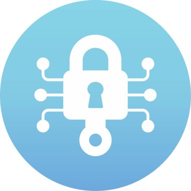 Güvenli simge. vektör illüstrasyonu