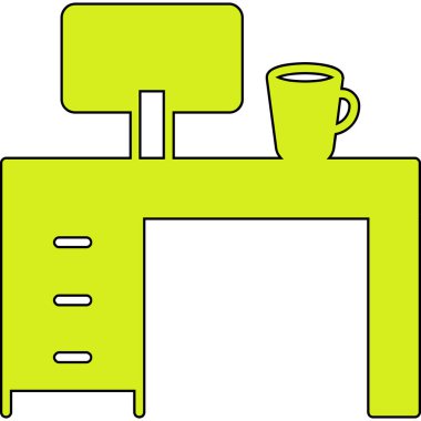 Kahve makinesi. Basit resimleme
