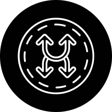 Modern bir simgenin vektör illüstrasyonu