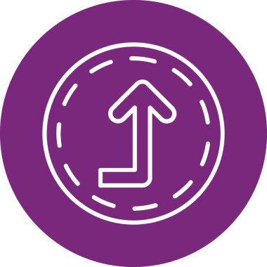 yön ikonu vektör illüstrasyonu