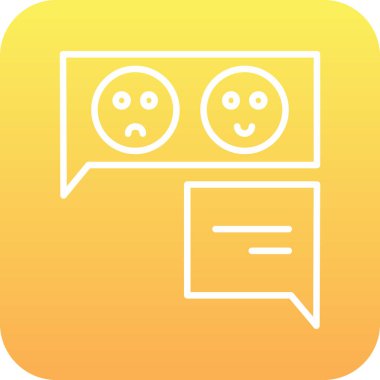 Haberlerin basit web simgesi, vektör illüstrasyonu