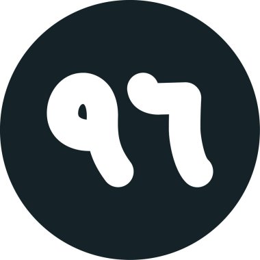 Modern bir simgenin vektör illüstrasyonu