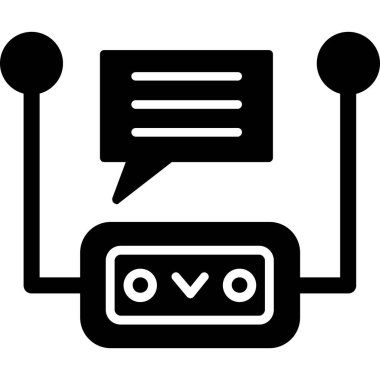 Robot simgesi, vektör çizimi