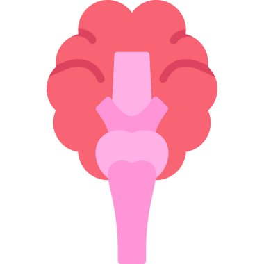 Beyin. Web simgesi basit illüstrasyon