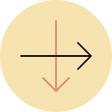 ok simgesinin vektör illüstrasyonu