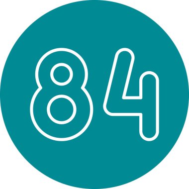 8 numaralı işaret simgesi tasarım şablonu