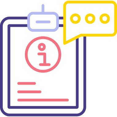 Mesaj var. Web simgesi basit illüstrasyon