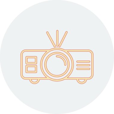 televizyon ince çizgi simgesi, radyo ve televizyon, televizyon işareti, vektör grafikleri, beyaz arkaplanda doğrusal desen, 10 birim.