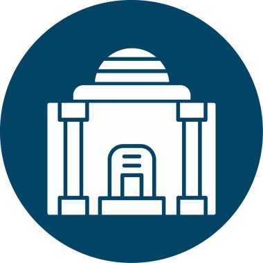 Anıt. Web simgesi basit illüstrasyon