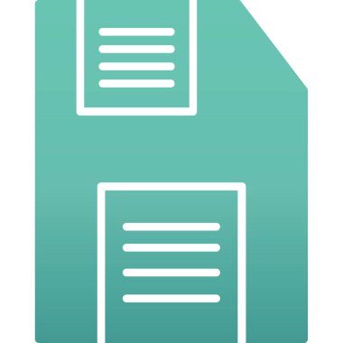 belge simgesi vektör illüstrasyonu