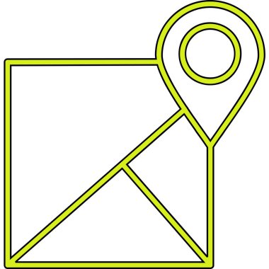 konum simgesi, modern vektör illüstrasyonu