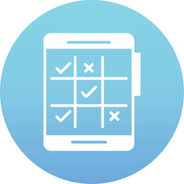 Kontrol listesi vektör simgesi modern basit illüstrasyon