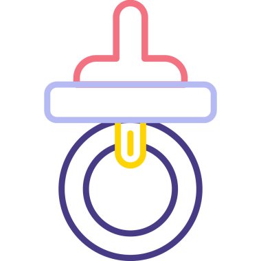 Bir bebek simgesinin vektör illüstrasyonu