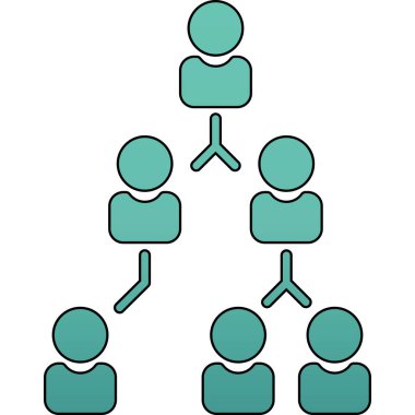 Sosyal ağ kavramının vektör illüstrasyonu