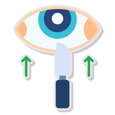 Göz simgesi vektör illüstrasyonu