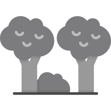 ağaç simgesi vektör illüstrasyonu