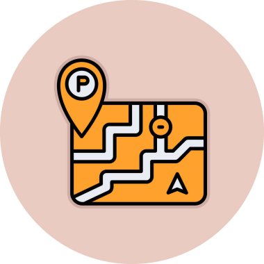 Harita işaretleyici vektör illüstrasyonuName