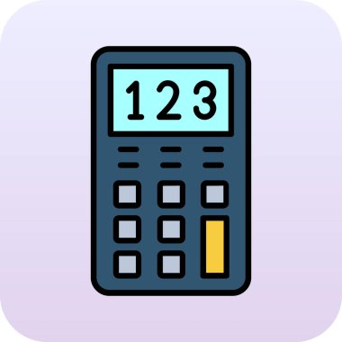 elektronik hesap makinesi vektör simgesi düzenlenebilir