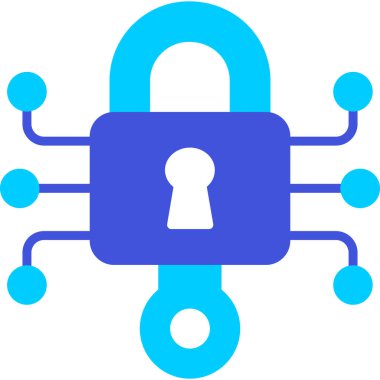 Kilit. Web simgesi basit tasarım