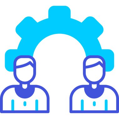 Bir erkek ve kadın ikonunun vektör çizimi