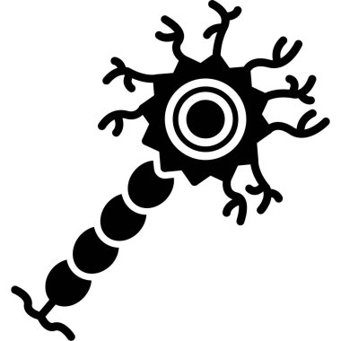 Çizgi film ahtapotunun siyah ve beyaz silueti