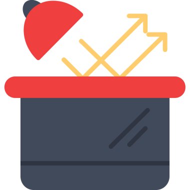 kutu teslim simgesi düz biçimli